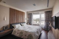 132平中式简约雅居中式卧室装修图片