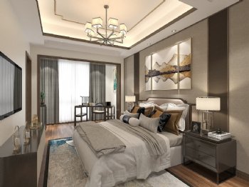 新中式中式风格卧室